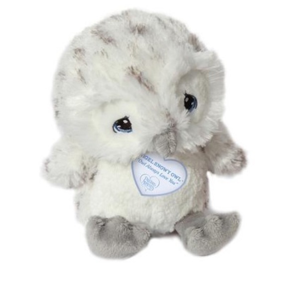 Precious Moments, Nigel Snowy Owl Plush aurora world white grey soft snow stuff - Picture 9 of 9